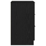 vidaXL Cabinet de chevet Chêne noir 40 x 65 x 65 cm Bois d'ingénierie