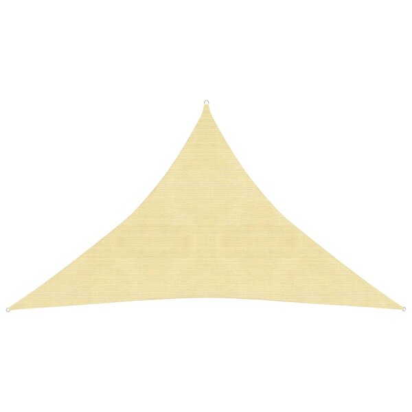 vidaXL Voile d'ombrage 160 g/m² Beige 2 5x2 5x3 5 m PEHD