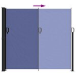 vidaXL Auvent latéral rétractable bleu 180x300 cm