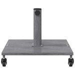 vidaXL Socles de parasol d'extérieur Bois foncé 45 x 45 x 31.5 cm