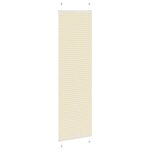 vidaXL Store plissé crème 55x200 cm largeur du tissu 54 4 cm polyester