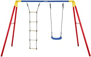 Balancoire double Combi rouge bleu