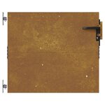 vidaXL Portail de jardin 85x75 cm acier corten