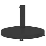vidaXL Socles de parasol d'extérieur Noir 48 x 48 x 32 cm Acier  béton