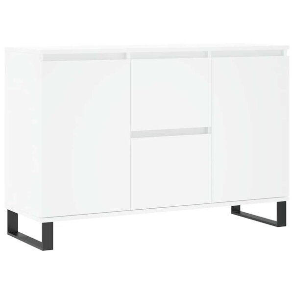 vidaXL Buffet blanc 101 5x35x70 cm bois d'ingénierie