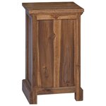 vidaXL Commode avec tiroir Naturel 35 x 30 x 60 cm Bois de teck massif