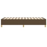 vidaXL Cadre de lit Marron foncé 100x200 cm Tissu
