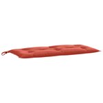 vidaXL Coussin de banc de jardin rouge mélangé 100x50x7 cm tissu