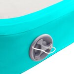 vidaXL Tapis gonflable de gymnastique avec pompe 800x100x15cm PVC Vert