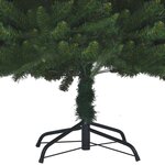 vidaXL Arbre de Noël artificiel avec LED et boules Vert 180 cm PVC PE