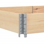 vidaXL Jardinière 150x100 cm bois de pin massif