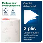 Papier toilette double épaisseur tork premium - carton 27 rouleaux 100 m