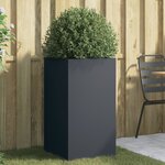vidaXL Jardinière anthracite 42x38x75 cm acier laminé à froid