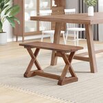 vidaXL banc Naturel 85 x 35 x 47 cm Bois massif de récupération