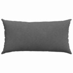 vidaXL Coussins de canapé 2 Pièces Gris foncé 80 x 40 cm