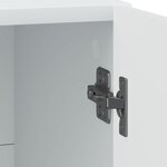 vidaXL Cabinet de chevet Blanc 43 x 34 5 x 50 cm Bois d'ingénierie