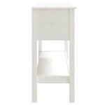 vidaXL Table console Blanc 100x35x75 cm Bois massif de pin