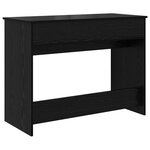 vidaXL Coiffeuse avec miroir Chêne noir 100x45x76 cm