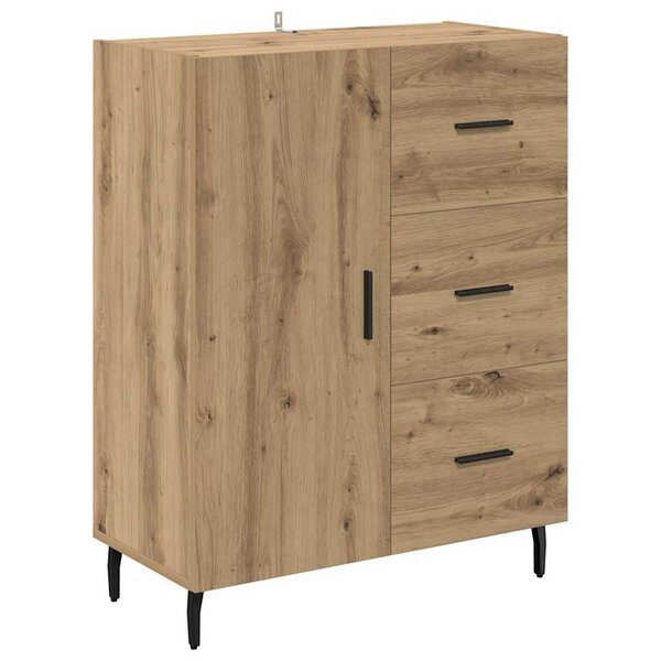 vidaXL Buffet avec tiroir Chêne artisanal 69 5 x 34 x 90 cm