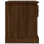 vidaXL Tables de chevet 2Pièces chêne marron 39x39x47 5cm bois ingénierie