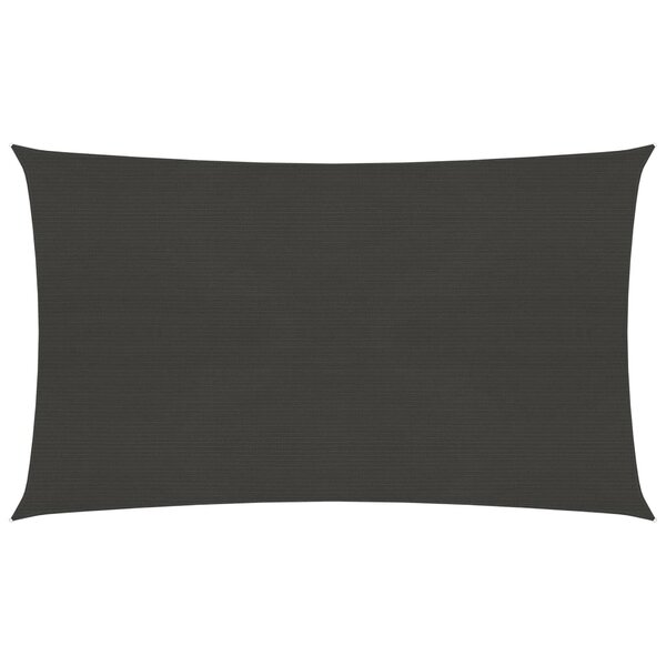vidaXL Voile d'ombrage 160 g/m² Anthracite 5x7 m PEHD