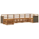 vidaXL Ensemble de canapés d'extérieur 6 pc Naturel