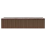 vidaXL Abri de jardin Marron 257x779x181 cm Acier galvanisé