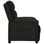 vidaXL Fauteuil inclinable Noir Tissu