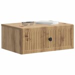vidaXL Cabinet de chevet 2 Pièces Chêne artisanal 49 x 34 5 x 20 cm