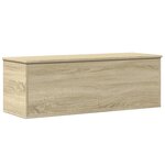 vidaXL Boîte de rangement chêne sonoma 102x35x35 cm bois d'ingénierie