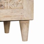 vidaXL Haut Armoire Blanc 40 x 33 x 110 cm bois de manguier massif