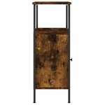 vidaXL Tables de chevet 2 Pièces chêne fumé 41x31x80 cm bois ingénierie