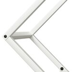 vidaXL Portant de bois chauffage blanc 60x25x60 cm