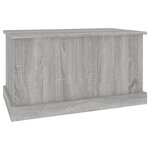 vidaXL Boîte de rangement sonoma gris 70x40x38 cm bois d'ingénierie
