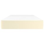 vidaXL Matelas de lit à ressorts ensachés fermeté moyenne Crème 100x200x20 cm