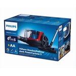 Philips fc9330/09 aspirateur traîneau sans sac powerpro compact - 900w - 76 db - filtre anti-allergie -rouge