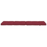 vidaXL Coussins de chaise longue lot de 2 rouge bordeaux tissu oxford