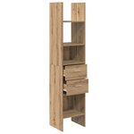 vidaXL Bibliothèque chêne artisanal 40 x 35 x 180 cm Bois d'ingénierie