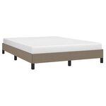 vidaXL Cadre de lit sans matelas taupe 140x190 cm tissu