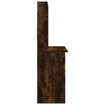 vidaXL Bureau avec étagères Chêne fumé 102x45x148 cm Bois d'ingénierie