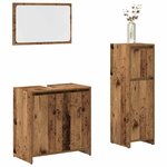 vidaXL Ensemble de meubles salle de bain 3 Pièces bois d'ingénierie