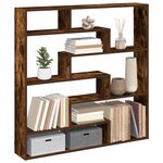 vidaXL Étagère cube murale 7 compartiments chêne fumé bois ingénierie