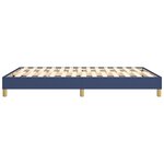 vidaXL Cadre de lit bleu 140x190 cm tissu