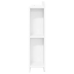 vidaXL Cabinet de Tête de Lit avec stockage Blanc Bois d'ingénierie
