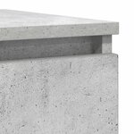 vidaXL Buffet gris béton 37 5x35x99 cm bois d'ingénierie