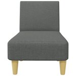 vidaXL Ensemble de canapés 2 Pièces gris foncé tissu