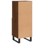 vidaXL Buffet Chêne marron 34 5x34x90 cm Bois d'ingénierie