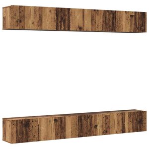 vidaXL Ensemble meuble TV 6 Pièces Bois ancien 80 x 30 x 30 cm