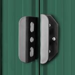 vidaXL Abri de stockage pour jardin Métal Vert 204 x 132 x 186 cm