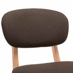 vidaXL Tabourets de bar lot de 2 marron tissu